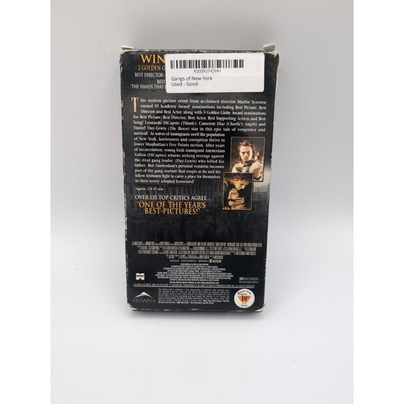 Gangs Of New York (VHS, 2003, Standard Version) - Picture 2 of 2